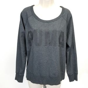 Puma Womens Logo Oversized Crop Sweatshirt Size XL